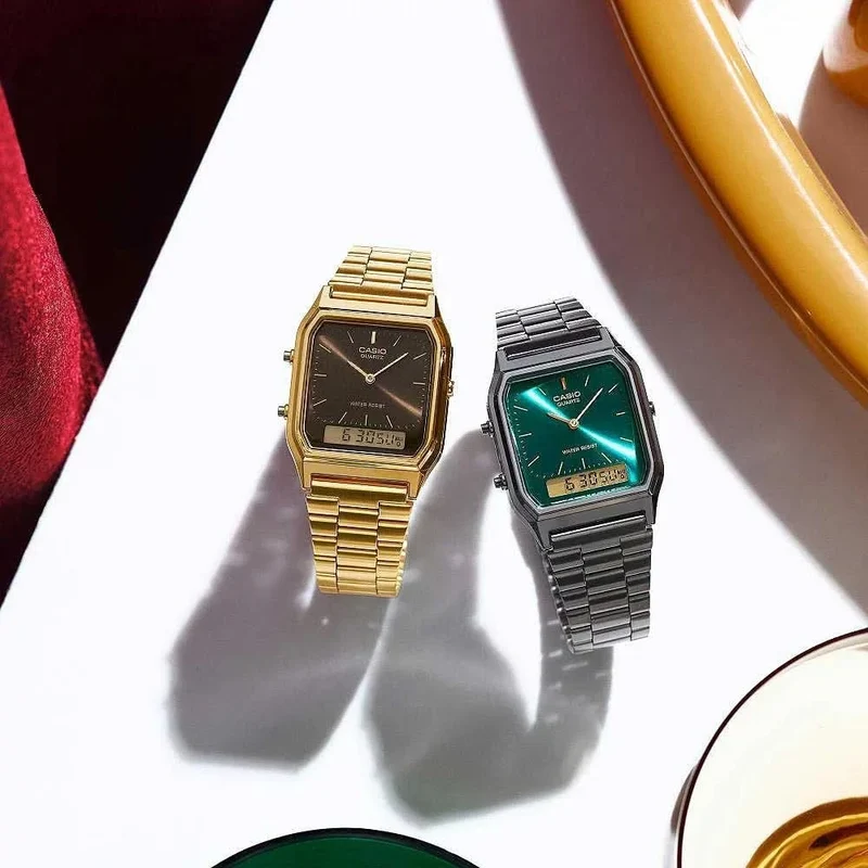 Casio Vintage AQ-230EGG-3AEF Uhr • Retro-Look • Dual-Zeit