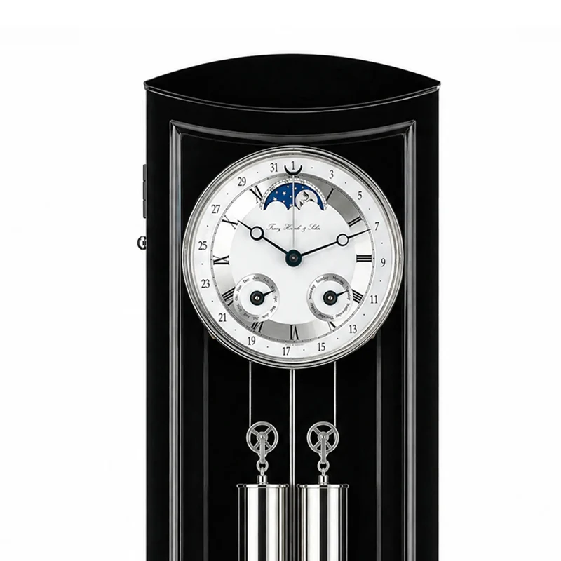 Hermle Wanduhr 78,5x22x11,5 cm Holz • Mechanisches Uhrwerk • Ewiger Kalender