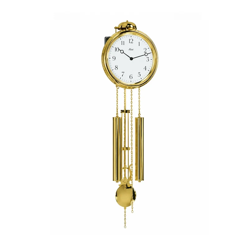 Hermle Wanduhr 68,6x22,9x10,2 cm Metall • Glockenschlag • Gewichtsantrieb