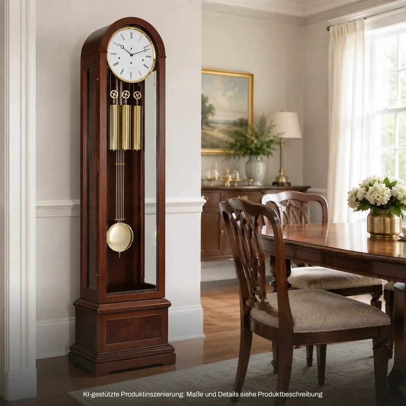 Hermle Standuhr 193x52x32 cm Holz • Westminster Schlagwerk • Bevelled Glas
