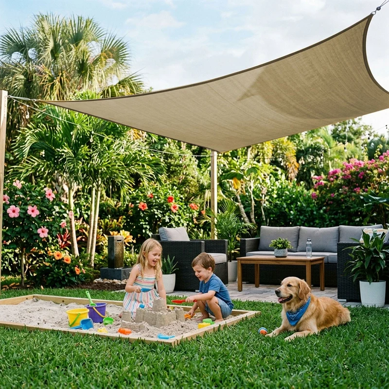Waterdicht Schaduwzeil – UV-werend Canvas voor Terras, Balkon & Tuin | Sansoti