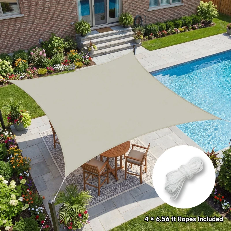 Waterdicht Schaduwzeil – UV-werend Canvas voor Terras, Balkon & Tuin | Sansoti