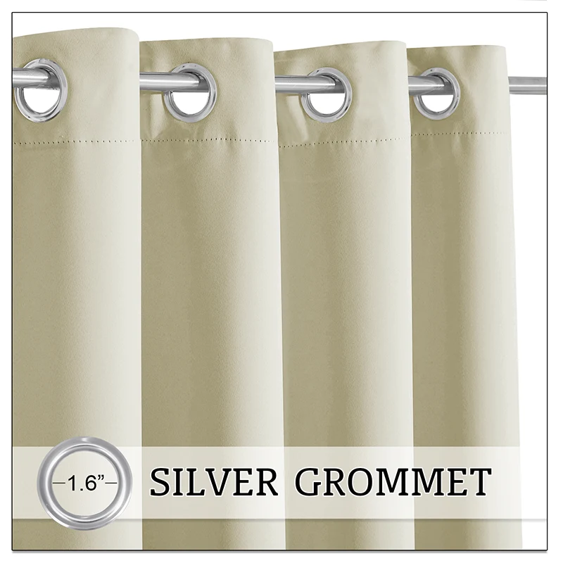 Waterdicht Outdoor Gordijn met Gewichtszakken – Blackout Privacy & UV-Bescherming voor Terras & Veranda | Sansoti
