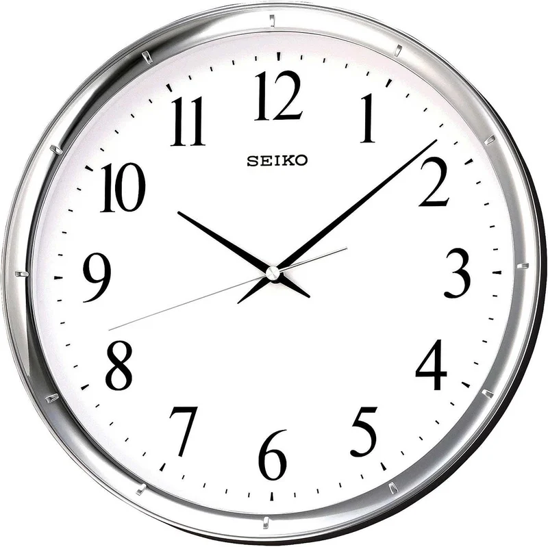 Seiko Wanduhr 28,7x28,7x4,0 cm Kunststoff • Geräuschloses Quarzwerk • Klares Design