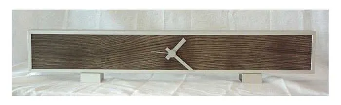 Ferdisign Tischuhr 60x12 cm Metall • Modern • Zeitlos
