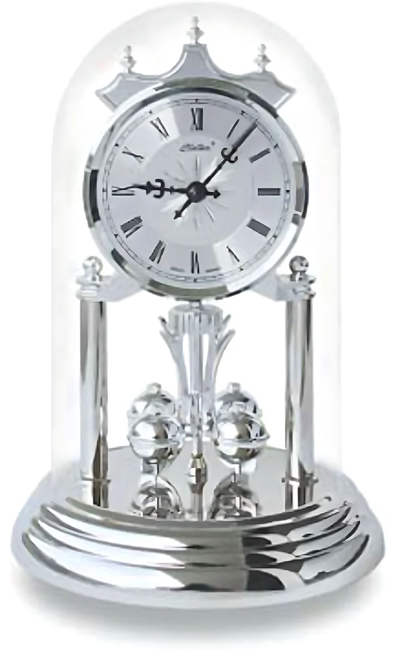 Haller Tischuhr 23x15 cm Metall • Elegantes Design • Westminster-Schlagwerk