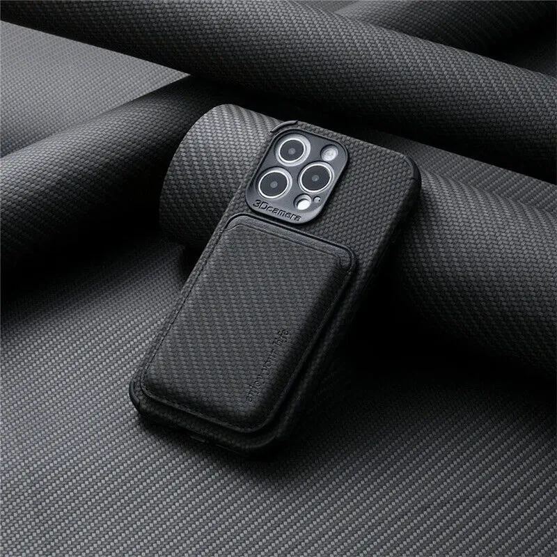 Magnetische iPhone Portemonnee Hoesje met Kaarthouder - Slanke MagSafe Beschermhoes voor Creditcards en ID | Sansoti