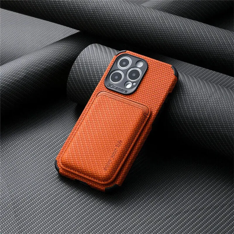 Magnetische iPhone Portemonnee Hoesje met Kaarthouder - Slanke MagSafe Beschermhoes voor Creditcards en ID | Sansoti