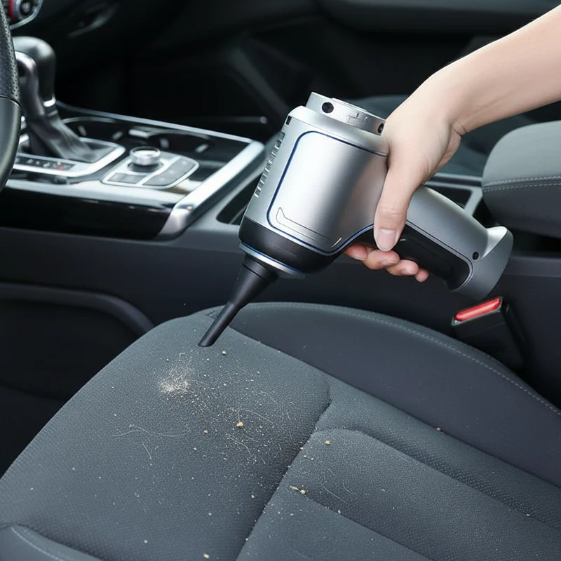 Krachtige Oplaadbare Autostofzuiger voor Dieptereiniging – Draadloos 120W Handzuiger met Sterke Zuigkracht – Auto Interieur Reiniger voor Stoelen, Matten en Hoeken | Sansoti