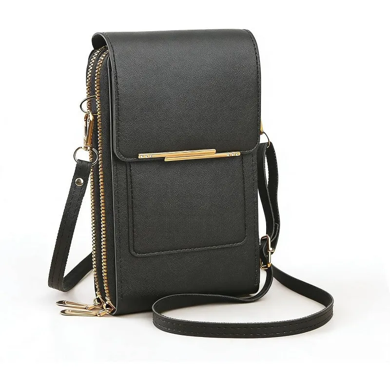 Crossbody Telefoontas met RFID-beveiliging | Waterdichte touchscreen-portemonnee | Verstelbare schoudertas voor smartphones tot 6,7 inch | Sansoti