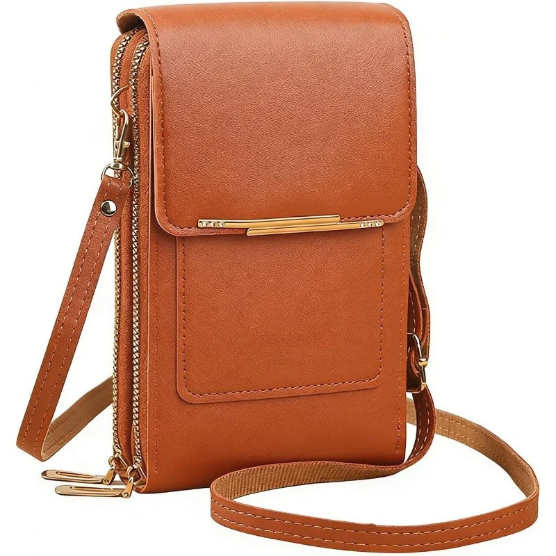 Crossbody Telefoontas met RFID-beveiliging | Waterdichte touchscreen-portemonnee | Verstelbare schoudertas voor smartphones tot 6,7 inch | Sansoti