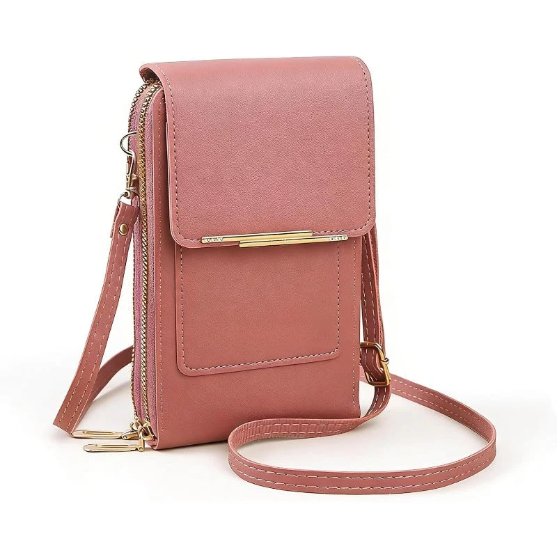 Crossbody Telefoontas met RFID-beveiliging | Waterdichte touchscreen-portemonnee | Verstelbare schoudertas voor smartphones tot 6,7 inch | Sansoti