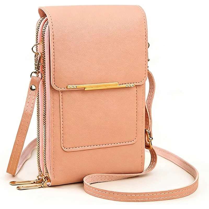 Crossbody Telefoontas met RFID-beveiliging | Waterdichte touchscreen-portemonnee | Verstelbare schoudertas voor smartphones tot 6,7 inch | Sansoti
