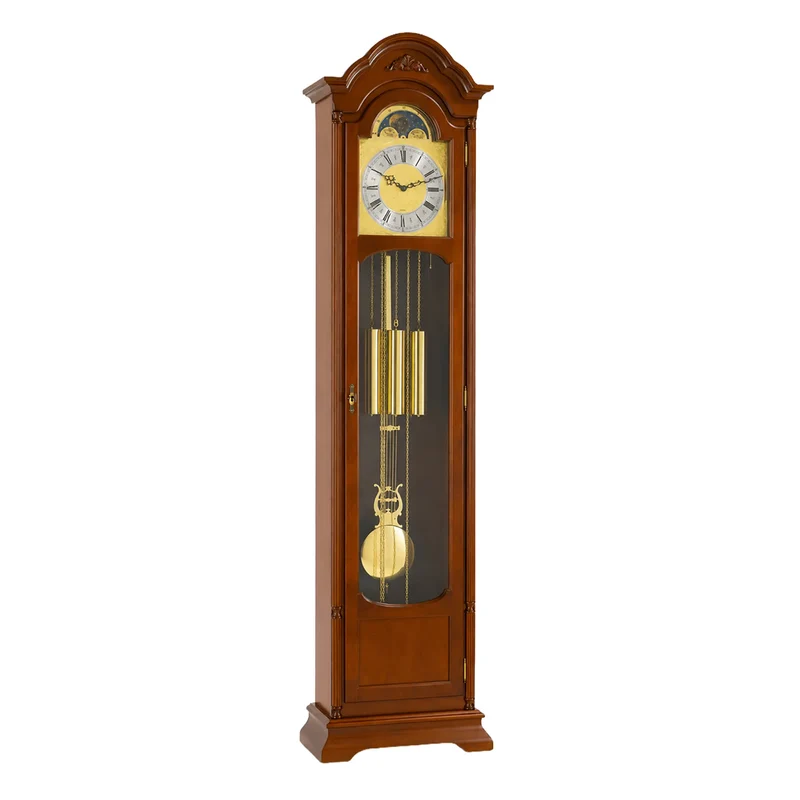 Hermle Standuhr 196x48,5x25 cm Holz • Westminster Glockenspiel • Mondphasenanzeige