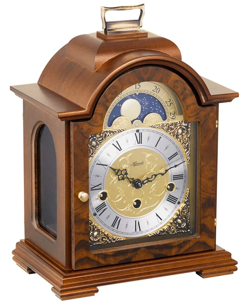 Hermle Tischuhr 30x21x14 cm Holz • Mondphasenanzeige • Westminster Schlagwerk