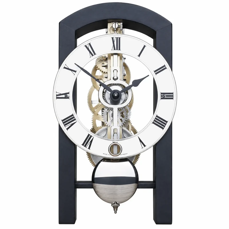 Hermle Tischuhr 18x9x11 cm Holz • 14-Tage Mechanismus • Modernes Design