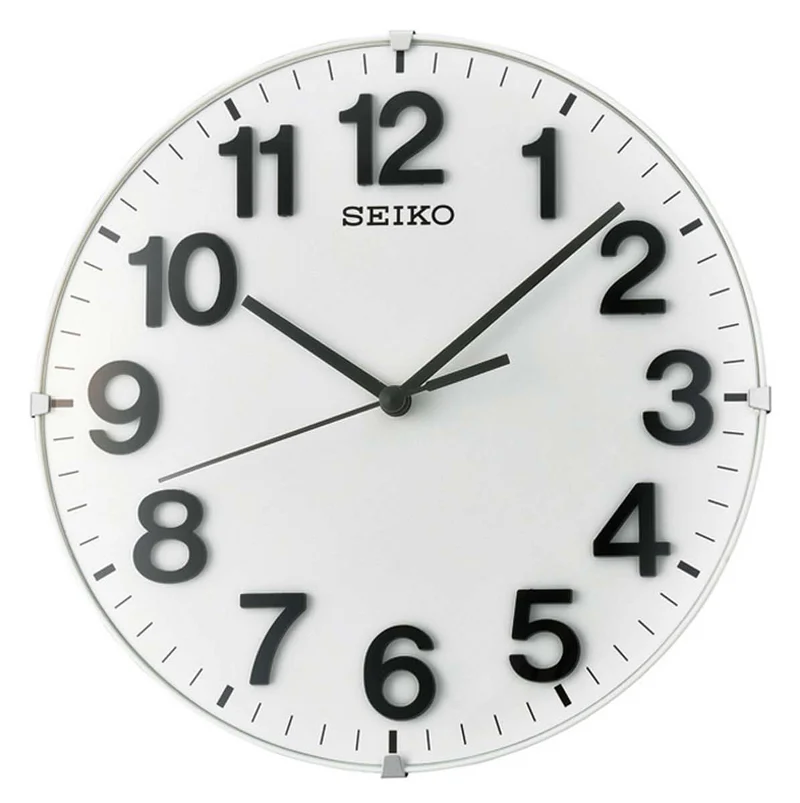 Seiko Wanduhr 21,5x21,5x3,3 cm Kunststoff • Geräuschloses Uhrwerk • Vielseitig nutzbar