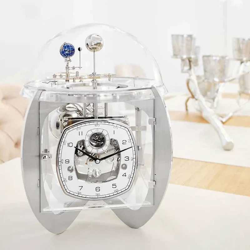 Hermle Tischuhr 37x34x34 cm Metall • Tellurium • Westminster