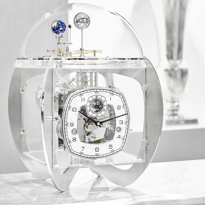 Hermle Tischuhr 37x34x34 cm Metall • Tellurium • Westminster