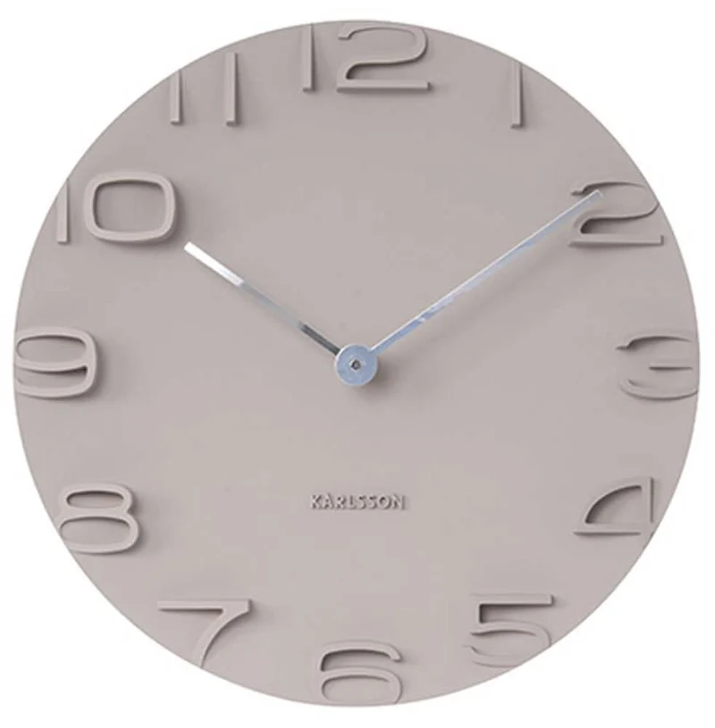 Karlsson Wanduhr 42 cm Ø Kunststoff • Geräuschlos • Modernes Design