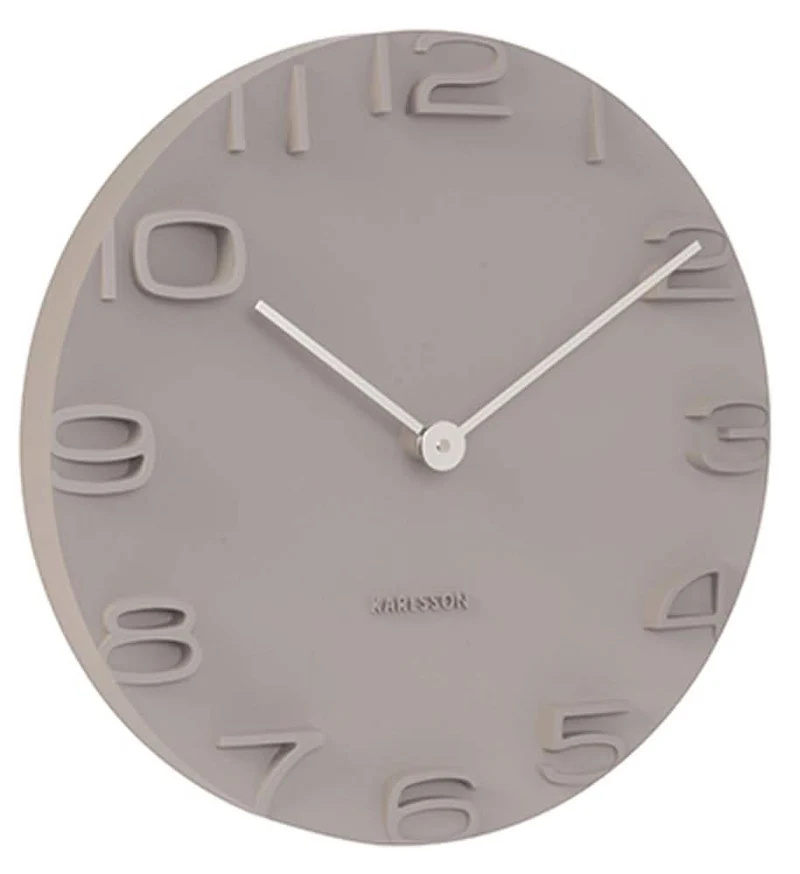 Karlsson Wanduhr 42 cm Ø Kunststoff • Geräuschlos • Modernes Design