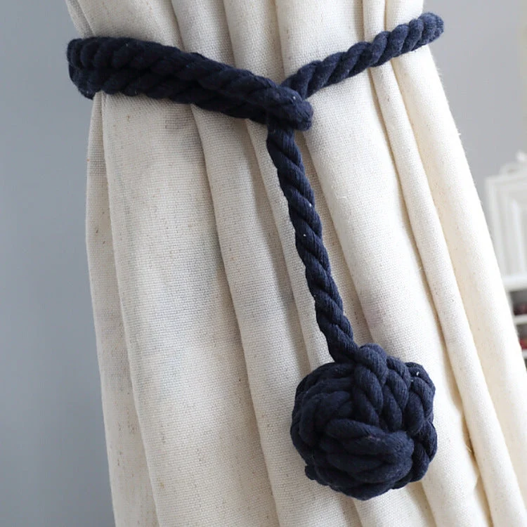 Macramé Gordijnhouders met Houten Stok – Handgeweven Katoenen Tie Backs voor Natuurlijke Boho Stijl | Sansoti