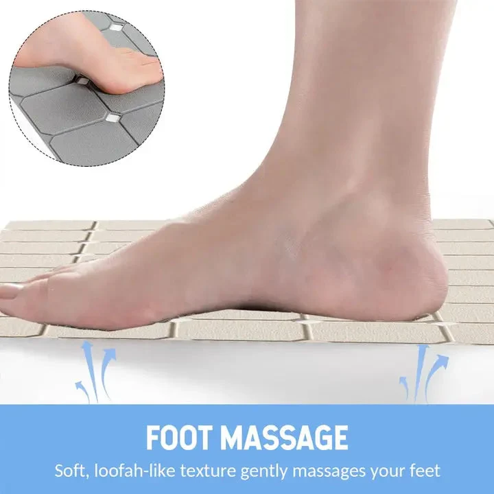 Opvouwbare Antislip Badmat met Zuignappen Siliconen Badkamermat Douche en Bad | Sansoti