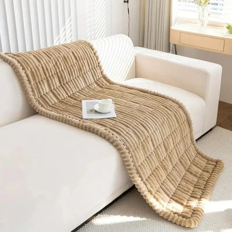 Elastische Jacquard Bankhoes met Ruches – Stretchfabric voor 3-Zits Bank en Fauteuil | Sansoti