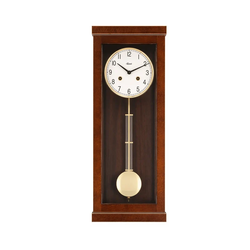 Hermle Wanduhr 57x22,5x13 cm Holz • 14-Tage-Uhrwerk • Massivholzgehäuse
