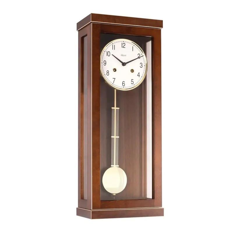 Hermle Wanduhr 57x22,5x13 cm Holz • 14-Tage-Uhrwerk • Massivholzgehäuse