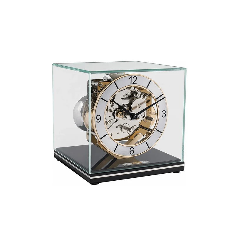 Hermle Tischuhr 17x17x18,5 cm Holz • Elegantes Design • Westminster Melodie