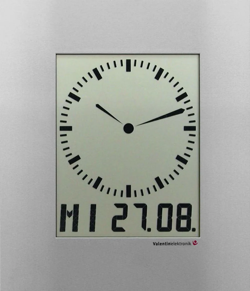 GER-Technik Wanduhr Metall • Funkuhr • Made in Germany