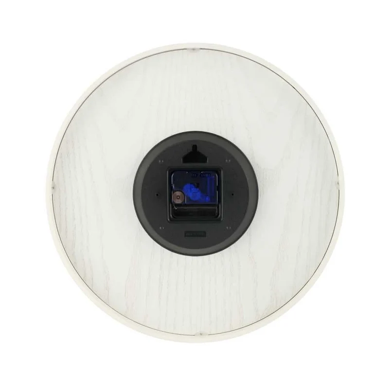 Nextime Wanduhr 35 cm Ø Holz • Modernes Design • Nachhaltiges Holz