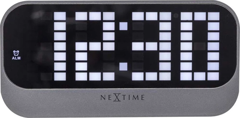 Nextime Tischuhr 17,5x8,5x5 cm Acryl • Digitalanzeige • Alarmfunktion
