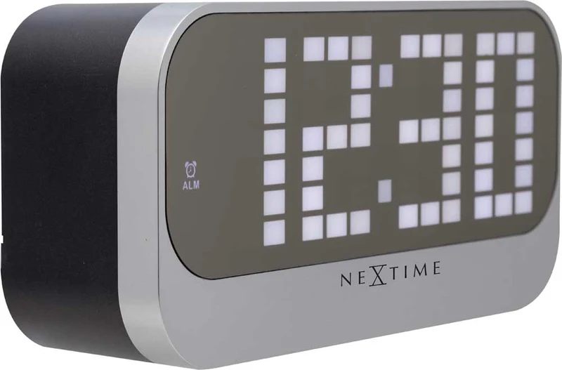 Nextime Tischuhr 17,5x8,5x5 cm Acryl • Digitalanzeige • Alarmfunktion