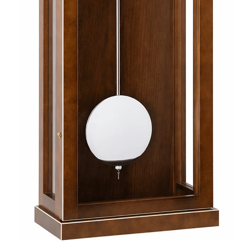 Hermle Wanduhr 88x27x13,5 cm Holz • Präzises 31-Tage-Werk • Edles Walnuss-Finish