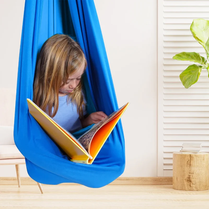 Sensorische Hangmat voor Kinderen – Rust en Geborgenheid Thuis | 100% Zachte Katoen | Stimuleert Balans en Emotioneel Welzijn | Sansoti