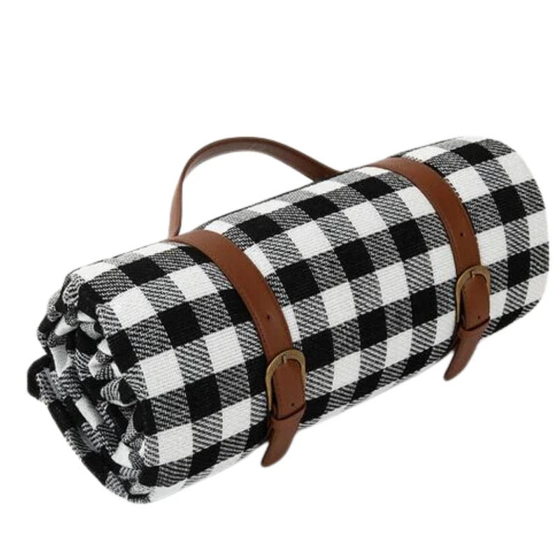 Waterdichte Opvouwbare Picknickkleed voor Buiten – Zachte Bovenzijde PEVA Onderzijde – Compact Draagbaar Strandkleed voor Picknick Camping Park | Sansoti