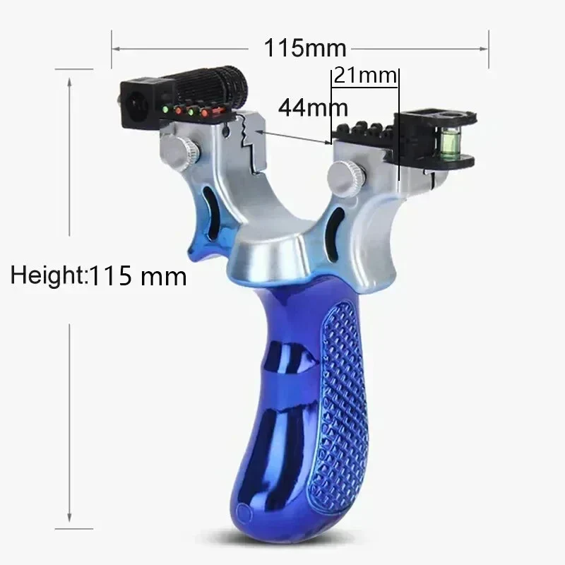 Katapult met ergonomische grip, LED-vizier en waterpas voor nauwkeurig schieten | Sansoti