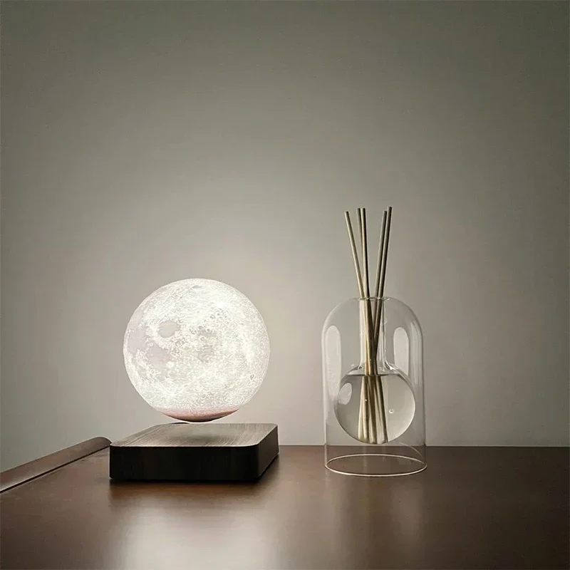 Glazen Aromaverspreider met Houten Houder 17 cm Hoog – Elegante Geurverspreider voor Essentiële Oliën – Scandinavisch Interieur Accessoire | Sansoti