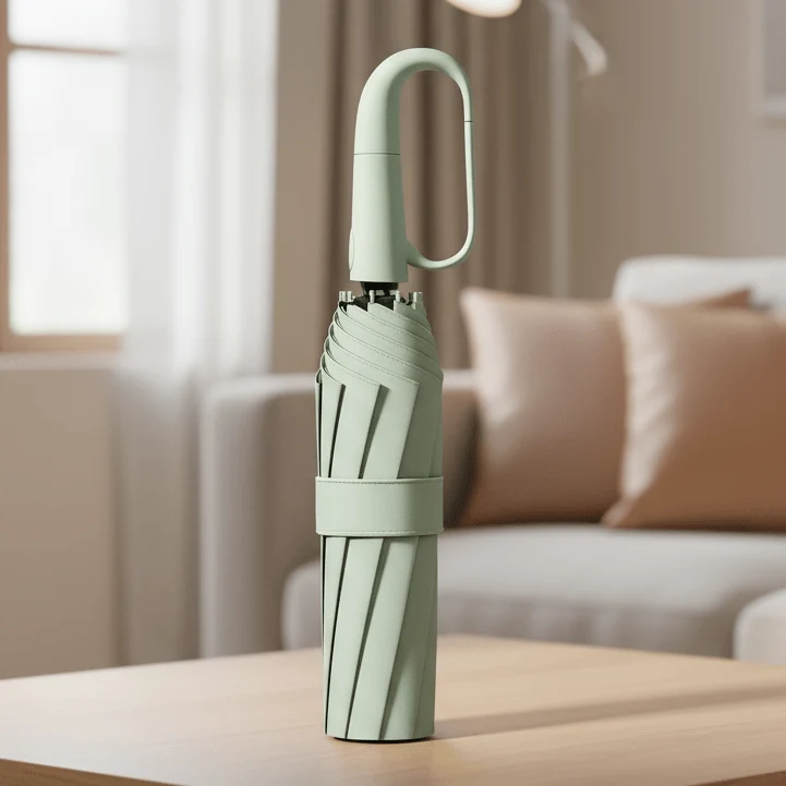 Automatische Opvouwbare Paraplu – Windbestendig Frame – Compact & Sterk – Knopdrukmechanisme – Waterafstotend Doek – Regenparaplu voor Stad & Reis | Sansoti