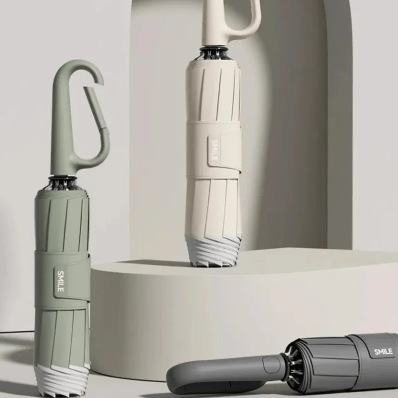 Automatische Opvouwbare Paraplu – Windbestendig Frame – Compact & Sterk – Knopdrukmechanisme – Waterafstotend Doek – Regenparaplu voor Stad & Reis | Sansoti