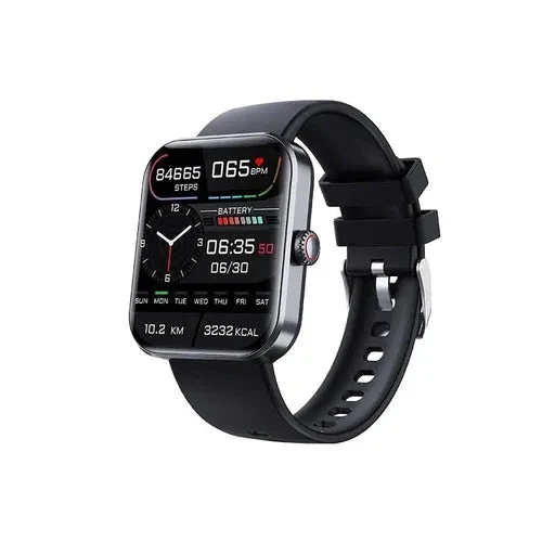 Slimme Multifunctionele Sporthorloge met Hartslagmeter en Slaaptracking - Zwart/Roze - Waterdicht Fitness Horloge voor Actieve Levensstijl | Sansoti