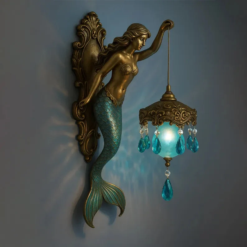 Handgemaakte Wandlamp met LED-verlichting Fantasiefiguren – Magische Sfeerverlichting voor Woonkamer Slaapkamer – Draadloze Wanddecoratie met Warmwit Licht | Sansoti