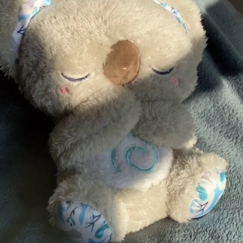 Koala Knuffel met Rustgevende Ademhaling Nachtlampje Slaaphulp Zachte Pluche Ontspanning voor Kinderen en Volwassenen | Sansoti