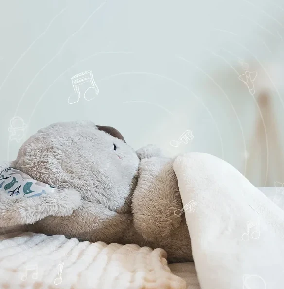 Koala Knuffel met Rustgevende Ademhaling Nachtlampje Slaaphulp Zachte Pluche Ontspanning voor Kinderen en Volwassenen | Sansoti