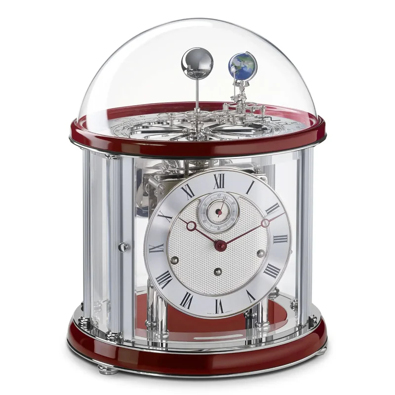 Hermle Tischuhr 35x29 cm Metall • Astrologische Uhr • Westminster Schlagwerk