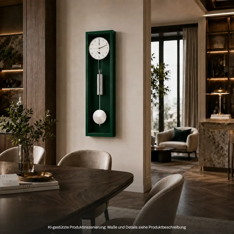 Hermle Wanduhr 86x23x13 cm Holz • Monatswerk • Exklusives Design