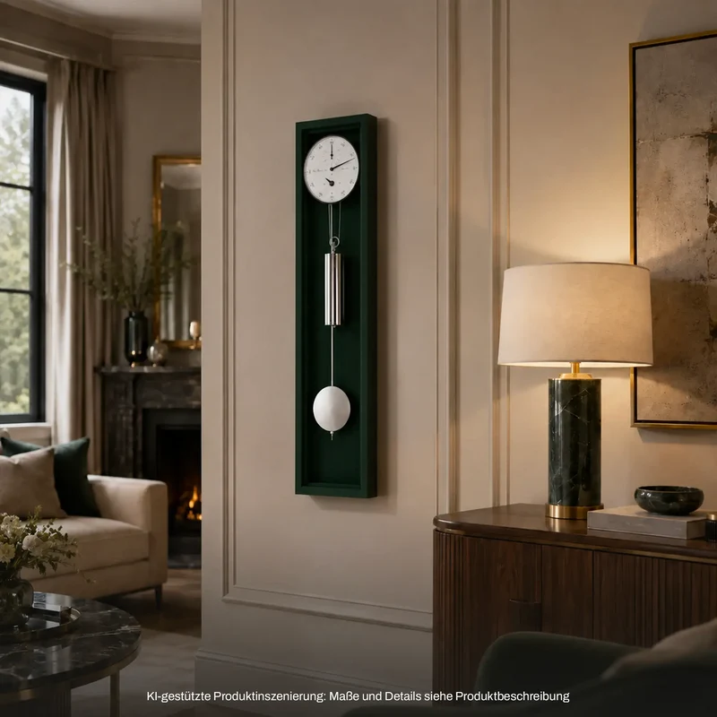 Hermle Wanduhr 86x23x13 cm Holz • Monatswerk • Exklusives Design