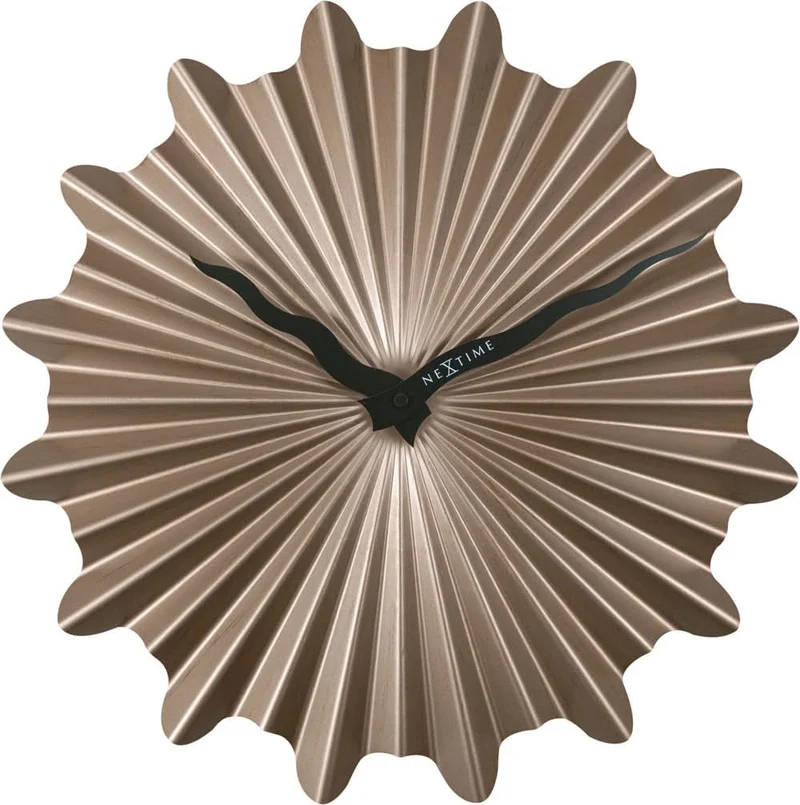 Nextime Wanduhr 40 cm Ø Metall • Geräuschloses Quarzwerk • Modernes Design